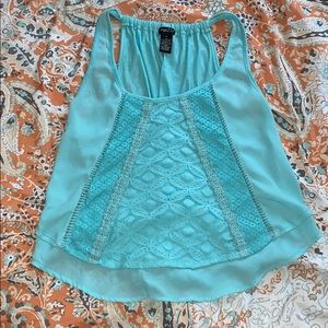 Teal blouse
